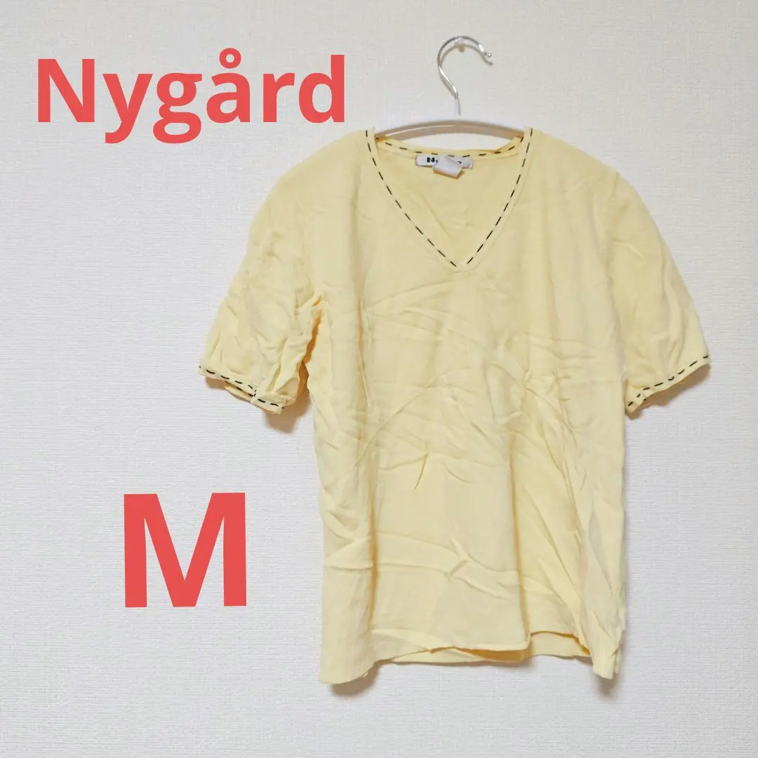 Thumbnail of One of a kind ✨ Nygård Yellow V-neck T-shirt M