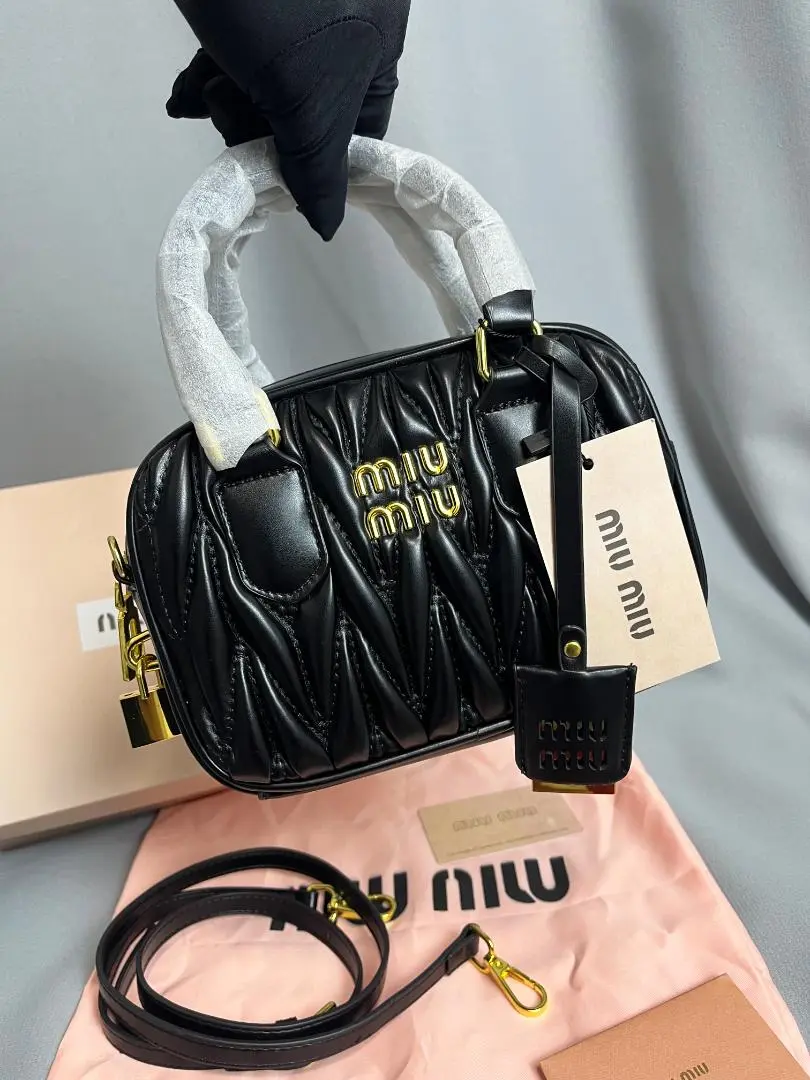 MIU MIU 黒 レザー ボストンバッグ 楽天市場】◇ミュウミュウ MIU MIU◇ ボストンバッグ/レザー/黒