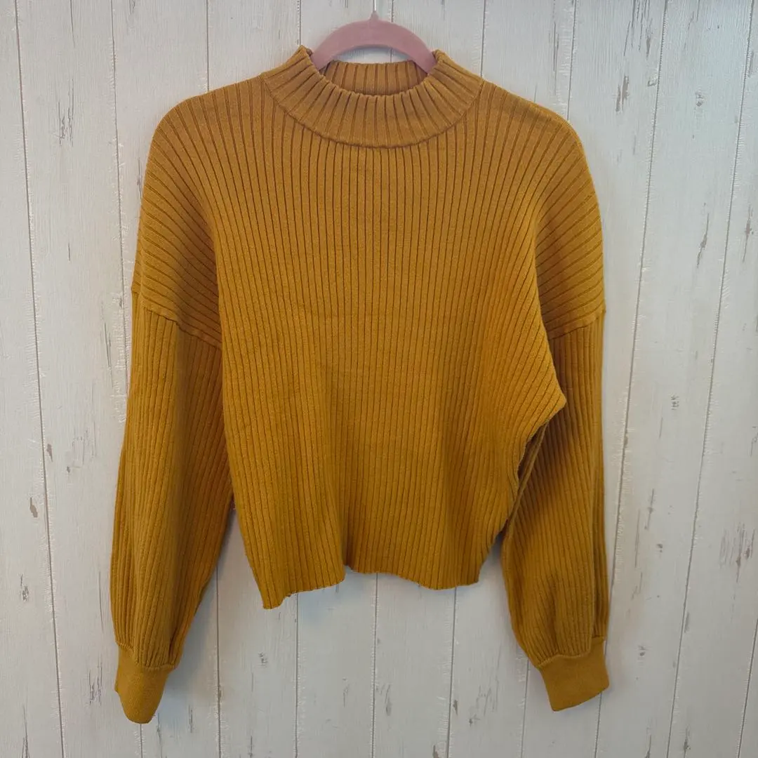 AZUL 黃色羅紋針織衫 的縮圖