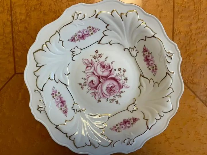 未来さん専用　Weimar Porzellan ワイマール 花柄皿 3枚セット 未来さん専用 Weimar Porzellan ワイマール 花柄皿 3枚セット