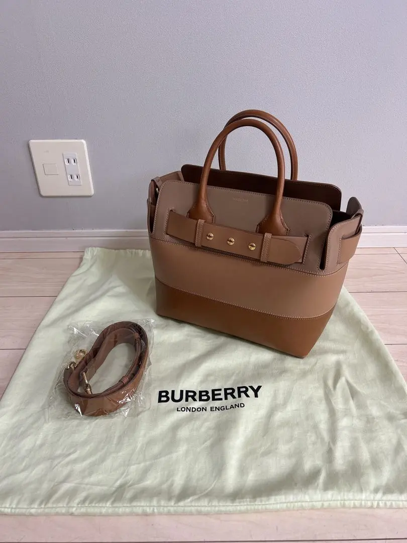 Thumbnail of BURBERRY Beige Brown Combination Belt Handbag