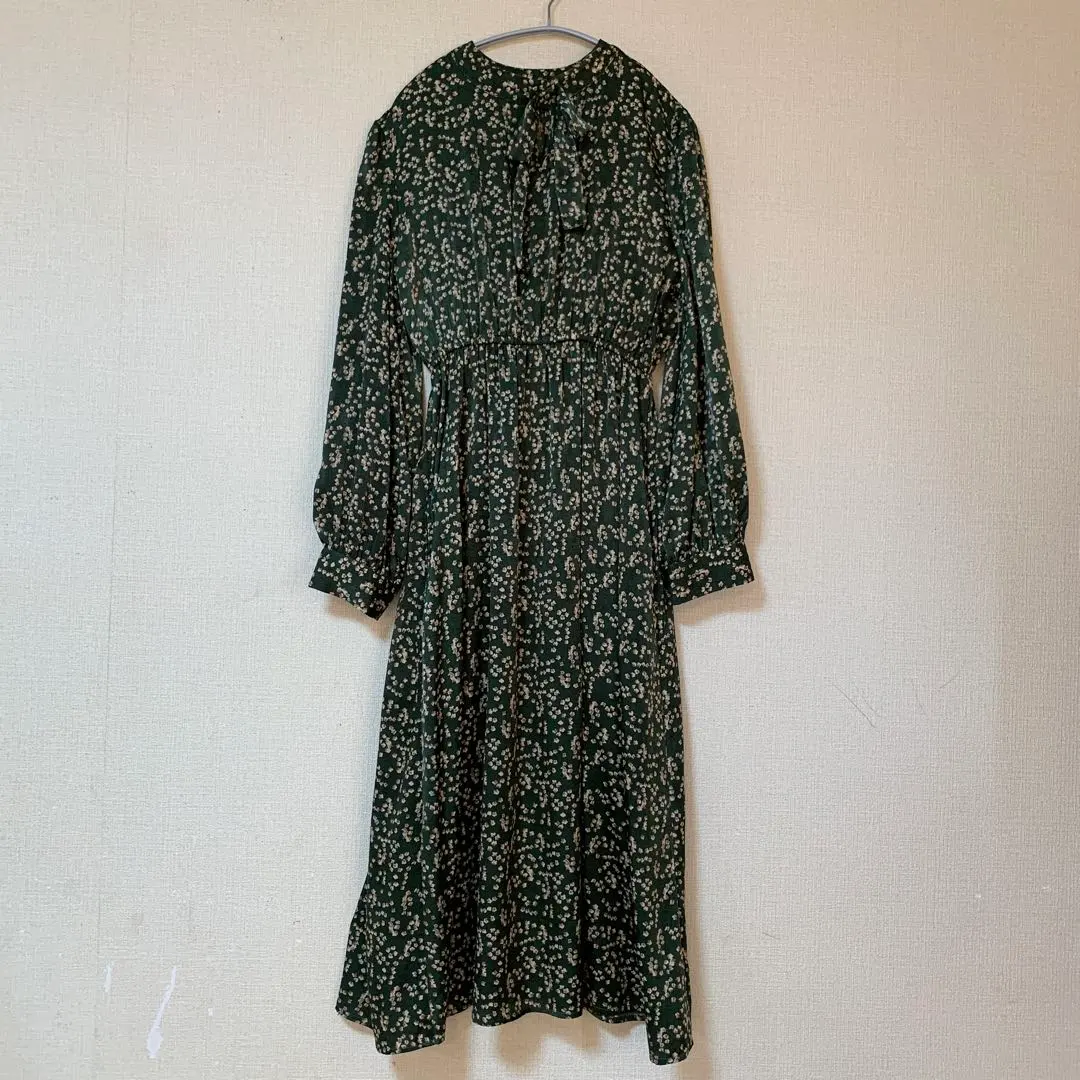 Thumbnail of Heather green floral print dress