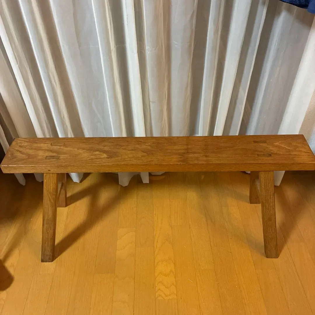 無印良品　廃盤品　重なるテーブルベンチ　オーク材　 合板スツール 公式】フジのお歳暮・冬ギフト 無印良品 重なるテーブルベンチ