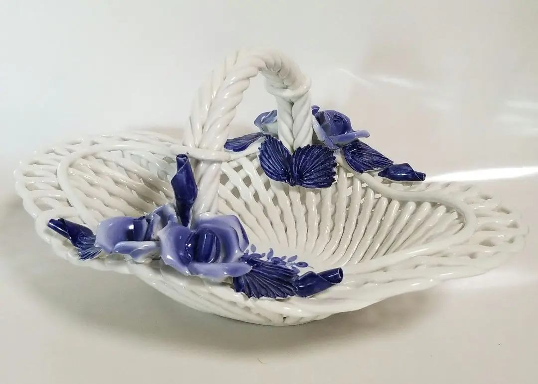 Bassano イタリア製 ~ 陶器製フルーツバスケット ~ ハンドメイド