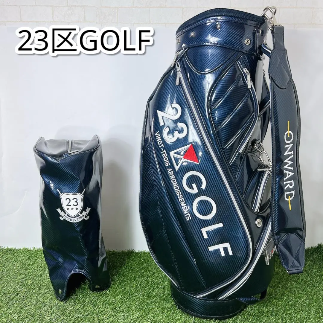 23KU GOLF ゴルフバッグ ネイビー　ヘッドカバー付 楽天市場】23区 ゴルフ（バッグ・ケース｜ゴルフ）：スポーツ