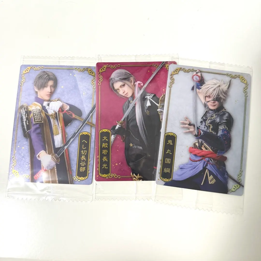Thumbnail of 【Available Now】Musical Touken Ranbu Toumyu Wafer Cards - Hasebe, Onimaru, Obanyakka, Hanakage