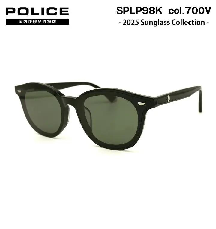 ⭐︎新品未使用⭐︎POLICE サングラス　SPL 970l 2025年最新】POLICE フレーム形：ボストン メンズ サングラスの