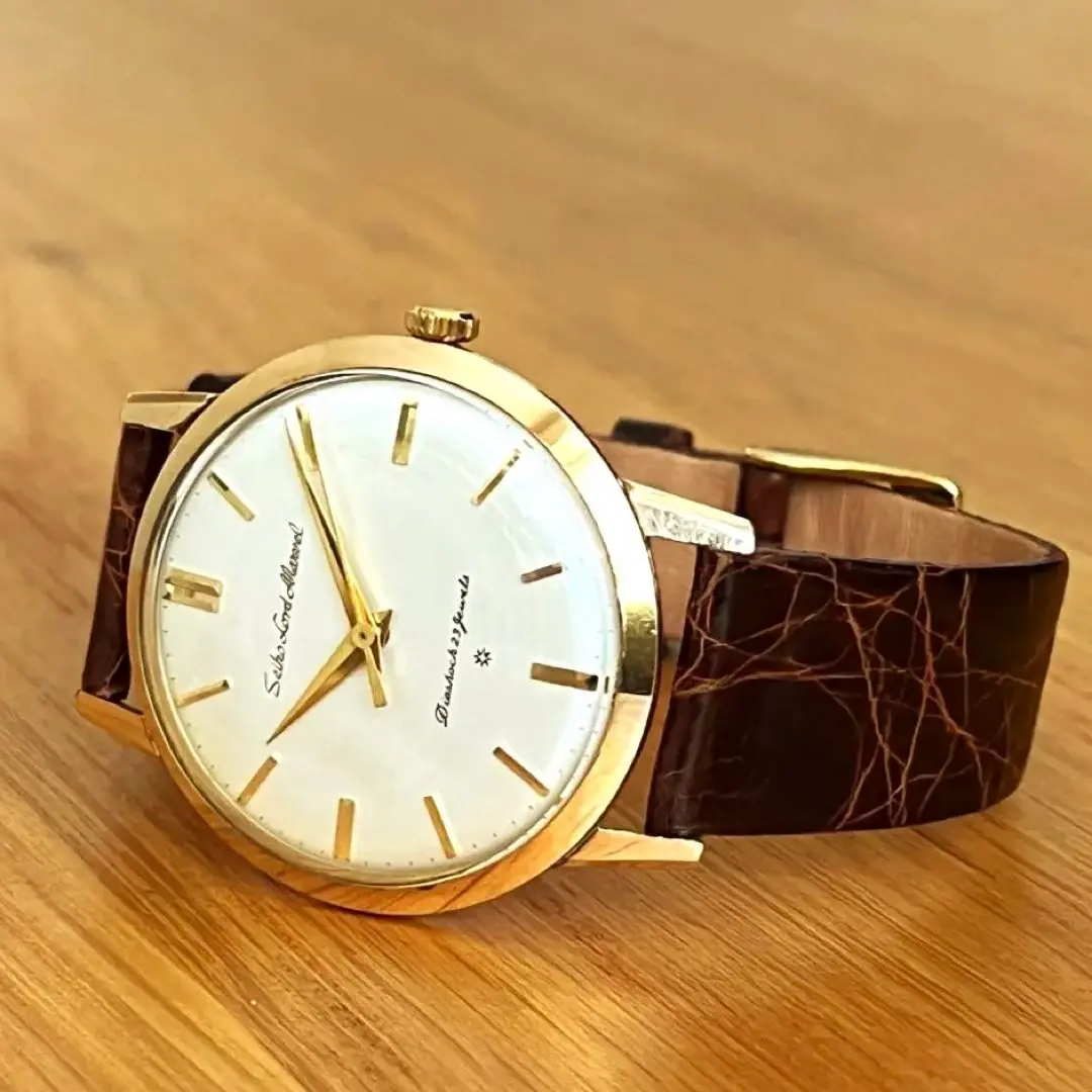 Seiko 未研磨ロードマーベル彫り文字J14038 SDダイヤルはまぐり