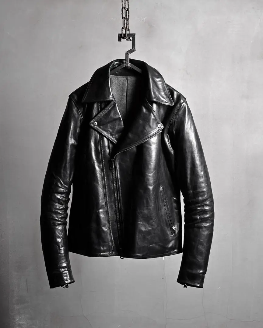【希少】Yohji Yamamoto THE MEN 4.1 レザージャケット Yohji Yamamoto レザージャケット | ブラック | FARFETCH JP
