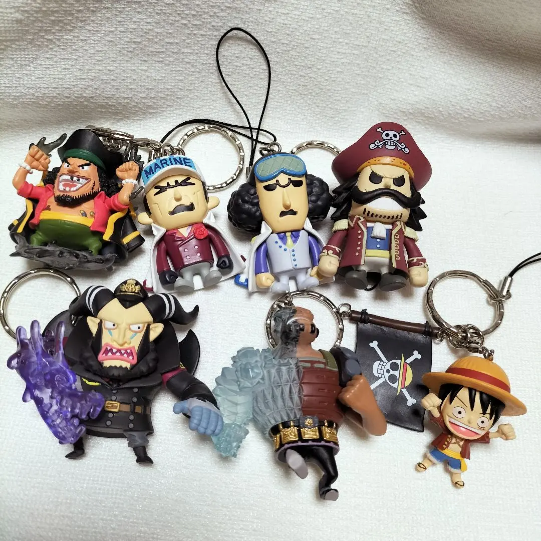 Thumbnail of One Piece Deformed Figure Keychains - Set of 7