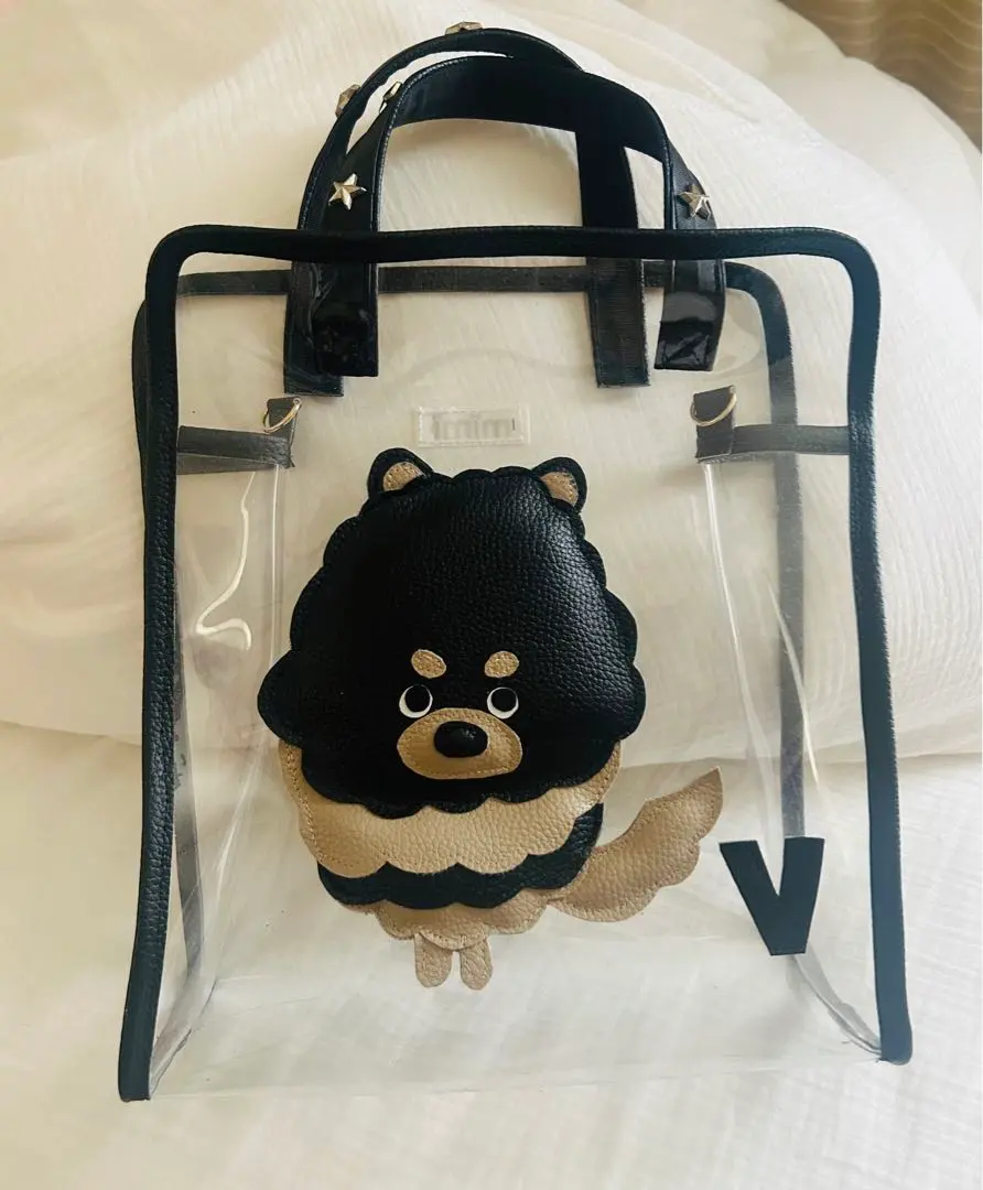 お値下げ　美品　mimi フリフリツイードトートバッグ mimi