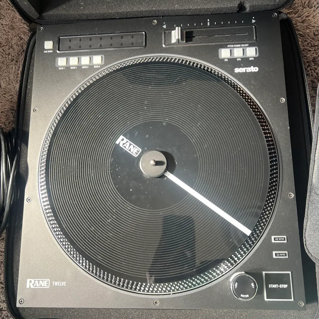 【電源動作確認済み】RANE TWELVE ターンテーブル アナログターンテーブル同様の操作性で、モーター駆動の