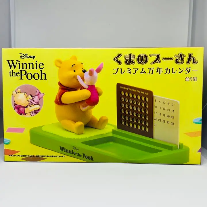 ディズニー　くまのプーさん　万年カレンダー　陶器製 くまのプーさん 陶器製 万年カレンダー フォトスタンド