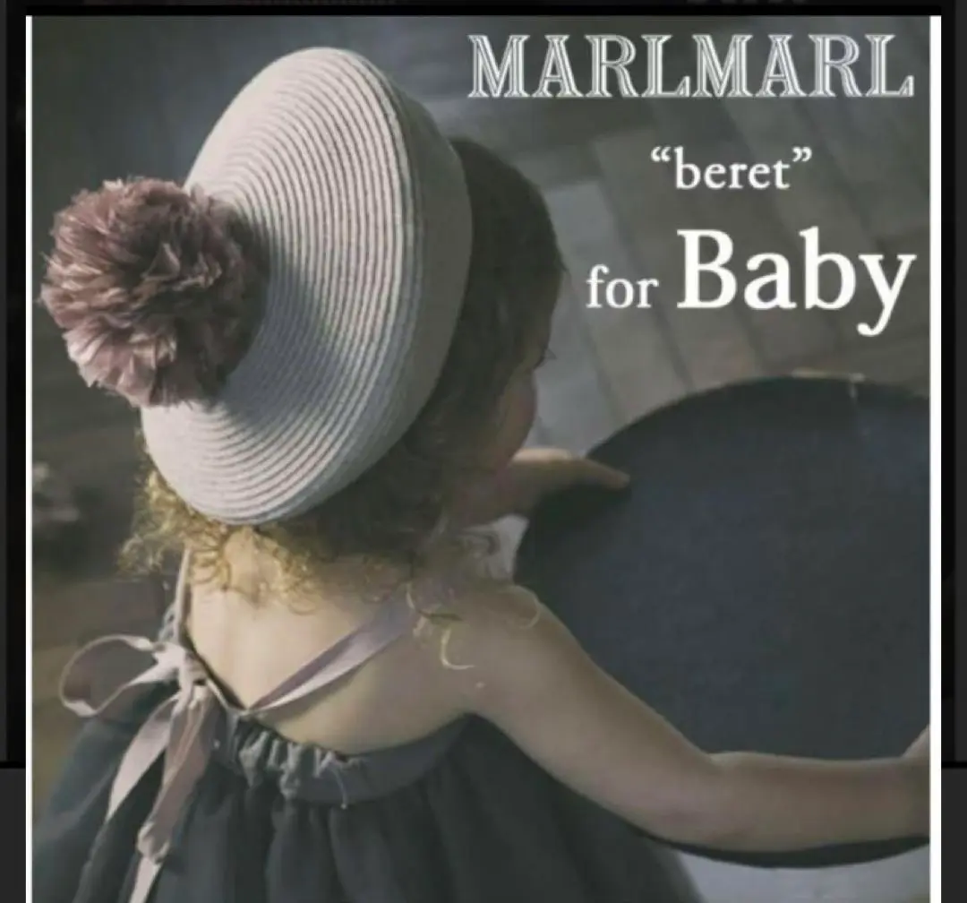 rina　マールマール　MARLMARL ベレー帽　グレー　サクラ knit bonnet 4 sakura | ギフト・スタイ・出産祝いのMARLMARL