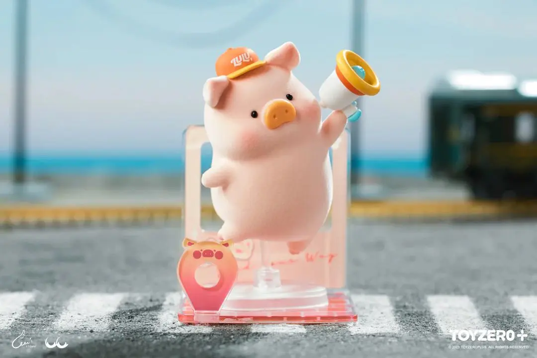 ⭐️ 子豚Lulu トラベルシリーズ　自転車　プレミアム　完売品　限定品 公式】TOYZEROPLUS×CICI'S STORY 子豚LULU 旅行シリーズ