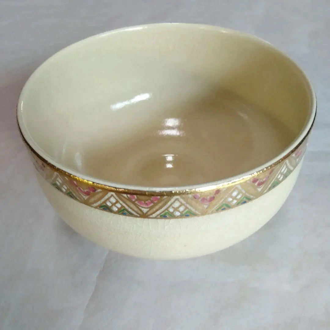 抹茶碗 (栄山  白さつま) 抹茶碗 (栄山 白さつま)