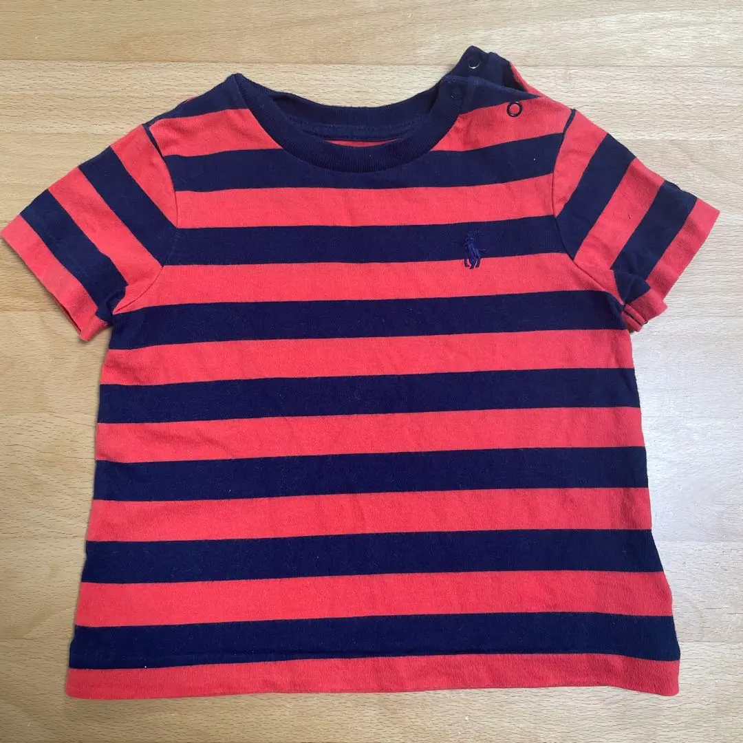 Thumbnail of Ralph Lauren Red and Navy Stripe T-shirt SM