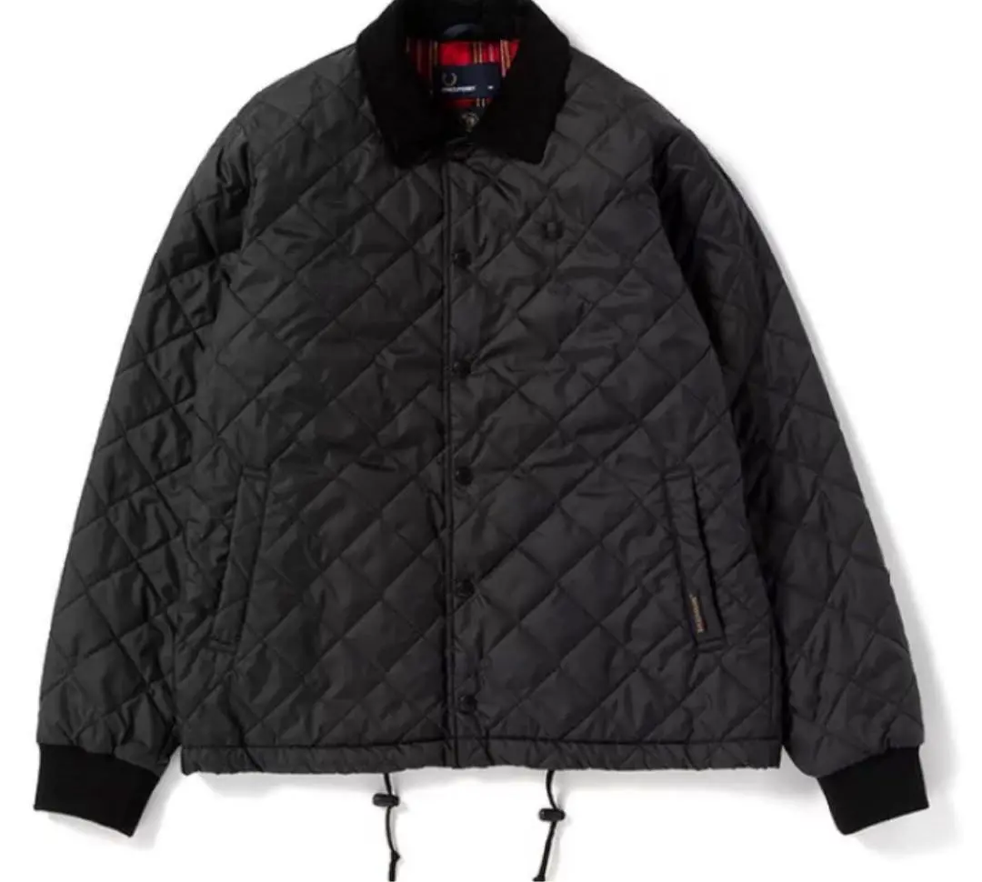 FREDPERRY LAVENHAM コートXS ネイビー Fred Perry x Lavenham Quilted Track Jacket Navy XS 25in