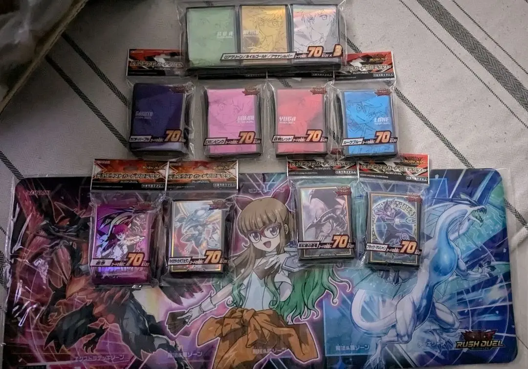 ラッシュデュエル　プレイマット　まとめ売り 遊戯王ラッシュデュエル 777トレジャー GO RUSH DUEL プレイ