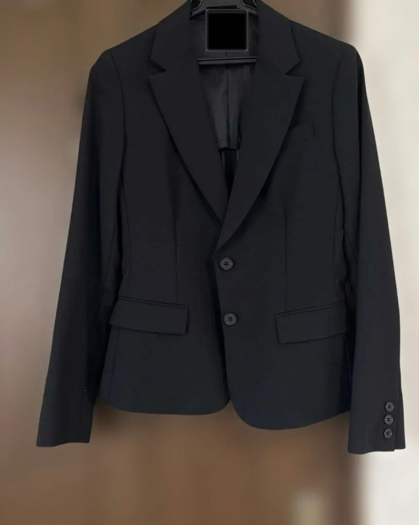 Thumbnail of COMME CA ISM Black Tailored Jacket + Skirt, Size S