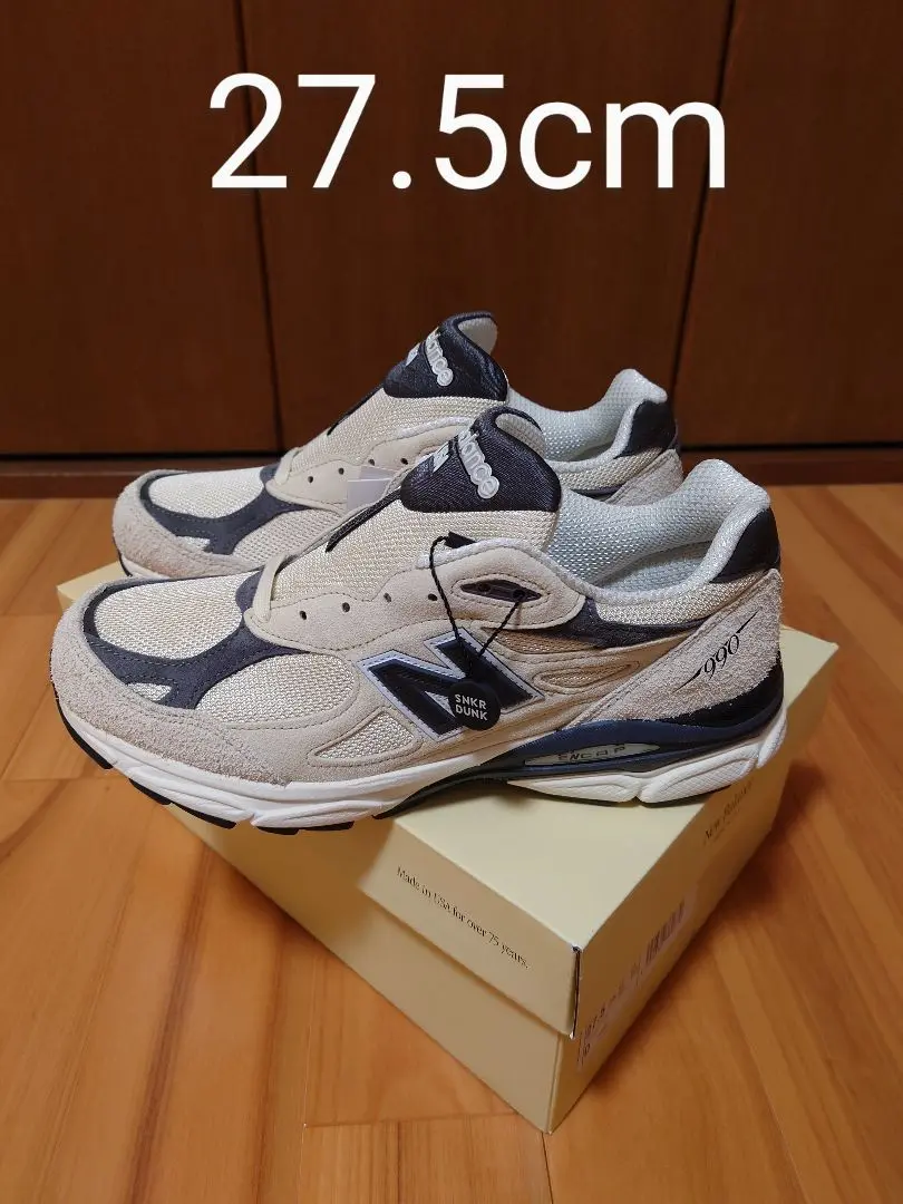 New Balance M990AD3 V3 moon beam 27.5新品 New Balance 990v3 MiUSA Teddy Santis Moonbeam Men's