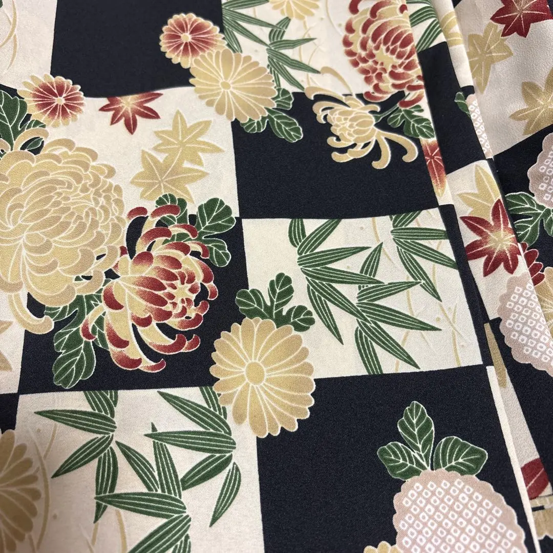 花紋格紋布料 零碼布 的縮圖