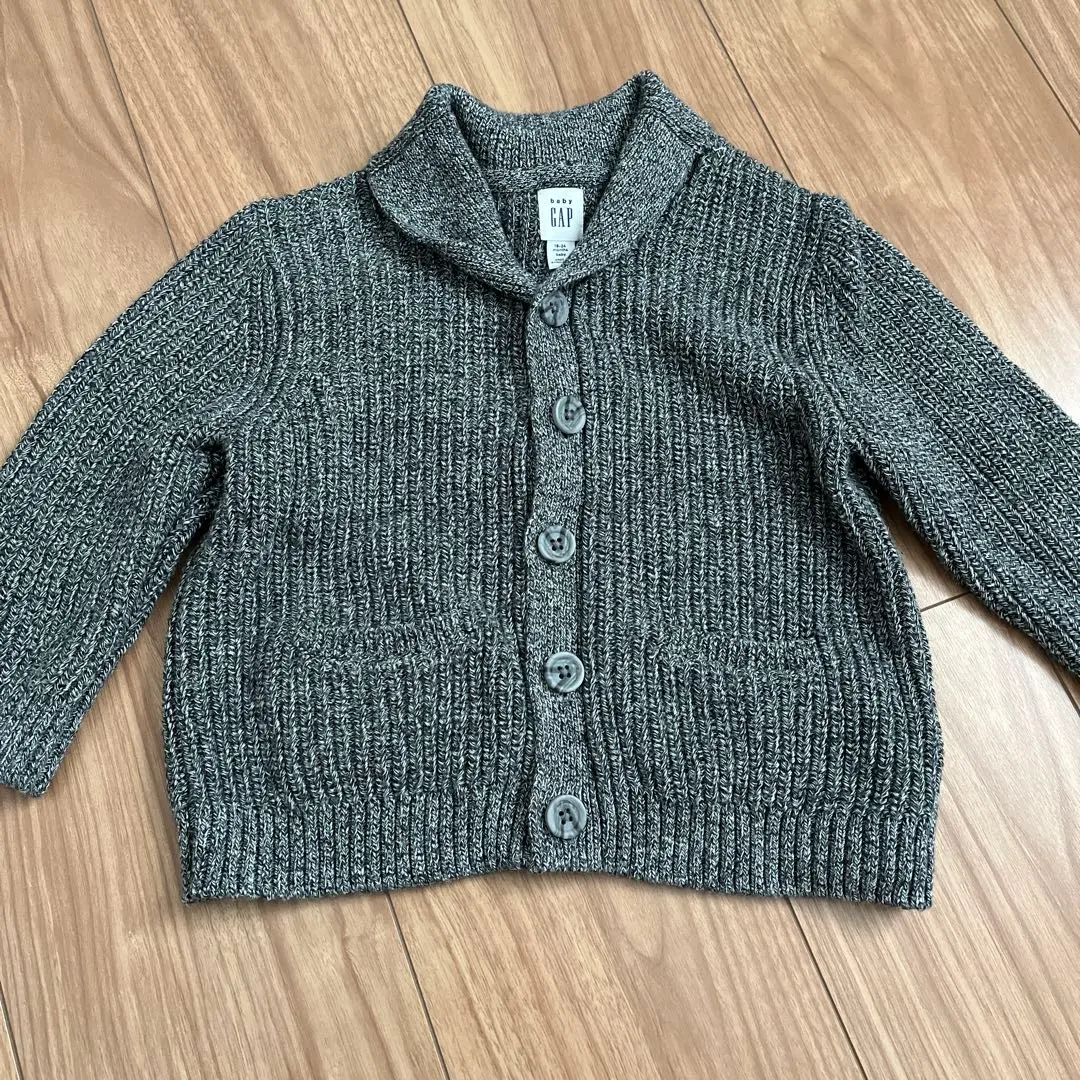 Thumbnail of Baby GAP gray cardigan, 18-24 months
