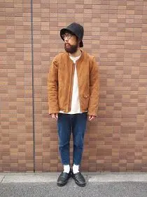WONDERLAND ワンダーランド スエード ジャケット wonderland / ワンダーランド「Flight jacket Black」 - input