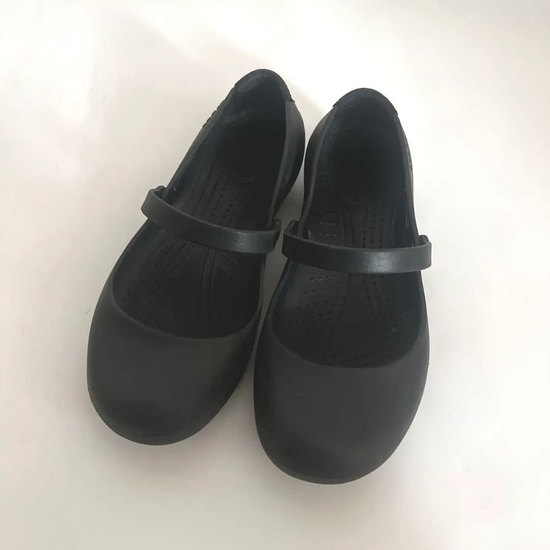 【廃盤品】crocs アリスワーク w7 ブラック 黒 クロックス CROCS シューズ アリス ワーク 20cm ブラック