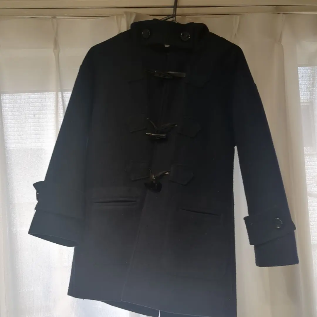 Thumbnail of Navy duffle coat with hood