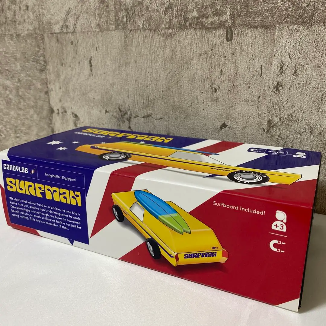 candylab toys 木製トイ　インテリア　ロンハーマン Amazon | Candylab Toys Woodie Wooden Car With Surfboard