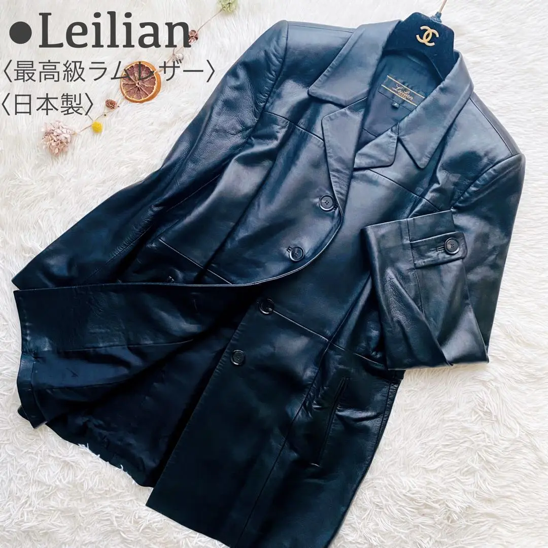 希少✨美品【レリアン】シングルライダースジャケット 羊革 ラムレザー 現行タグ 2025年最新】leilian レディース シングルライダースの人気