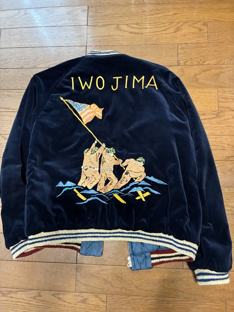 490様 タグ付 東洋エンタープライズ 別珍スカジャン IWO JIMA 硫黄島 490様 タグ付 東洋エンタープライズ 別珍スカジャン IWO JIMA