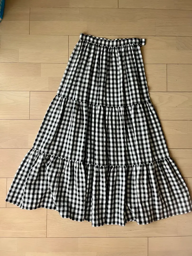 IENA 格紋長裙 的縮圖