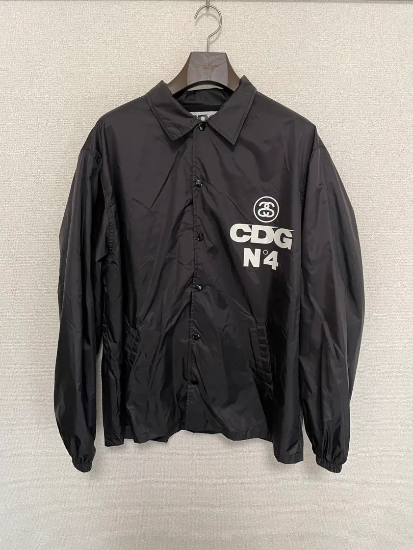 コムデギャルソン　CDG ボア付きコーチジャケット　黒Ｌ コムデギャルソンCDG ボア・コーチジャケット