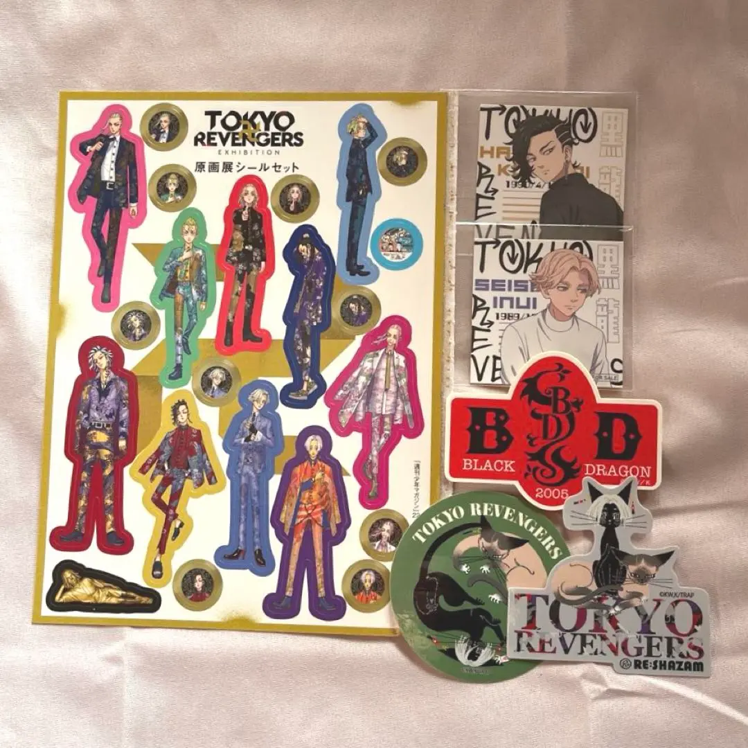 黒ねこ意匠　乾青宗　イヌピー　九井一　ココ 東京リベンジャーズ 黒ねこ意匠 乾青宗RE:SHAZAM ステッカー 九