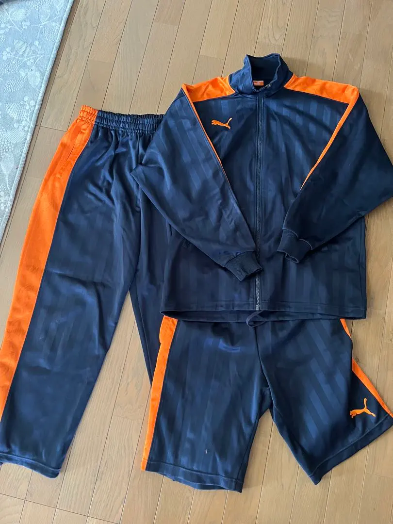 Thumbnail of PUMA Tracksuit Set, Navy/Orange
