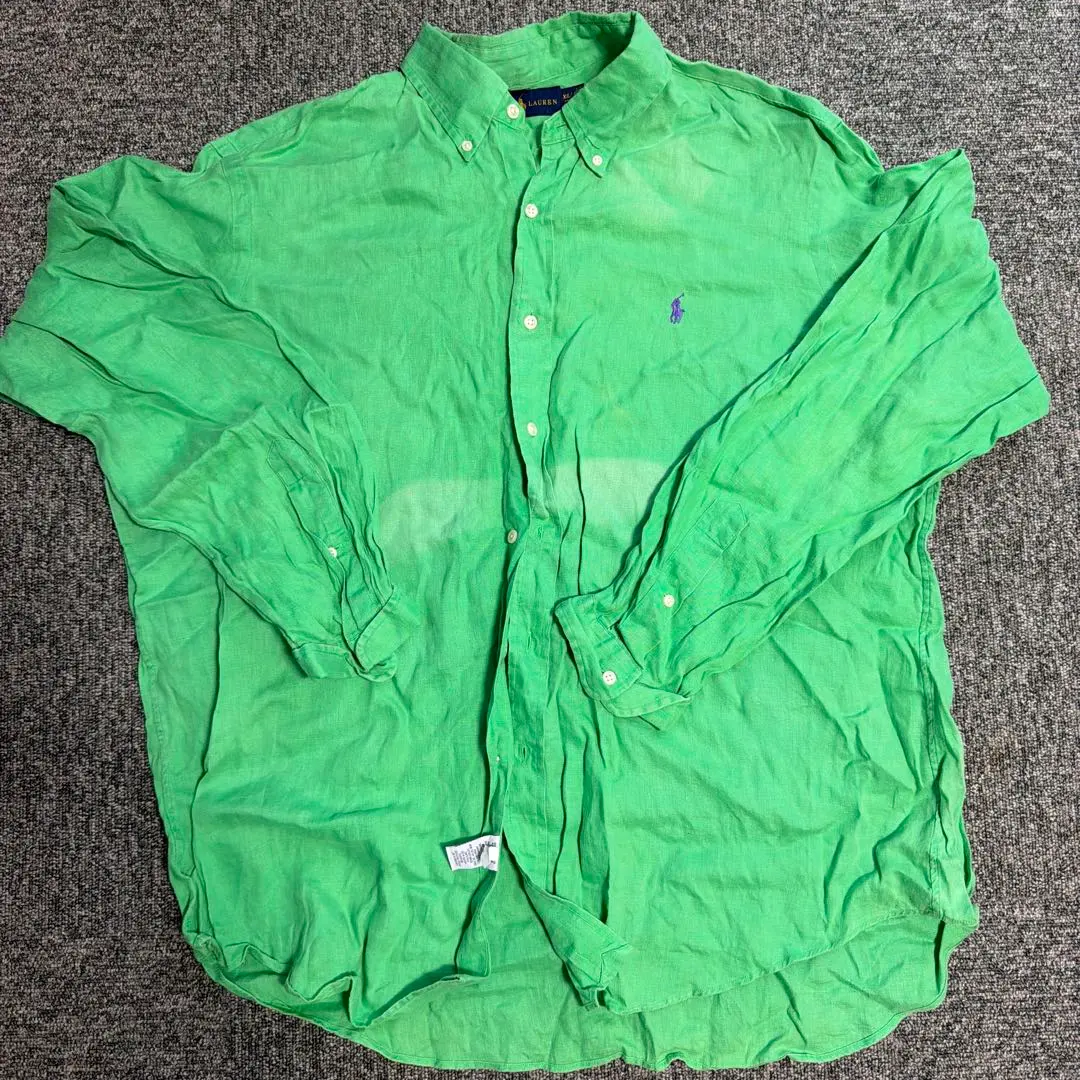 Thumbnail of Ralph Lauren button-down shirt XXL green