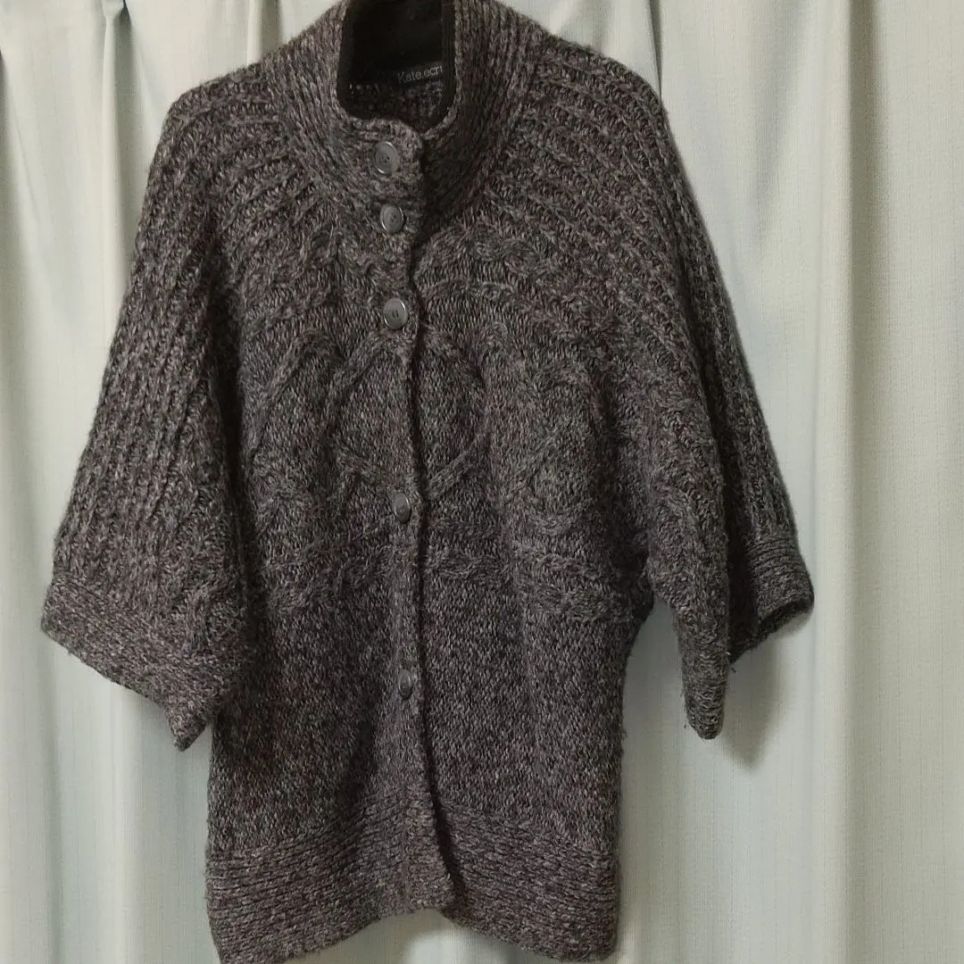 Thumbnail of Kate Ecru Knit Poncho