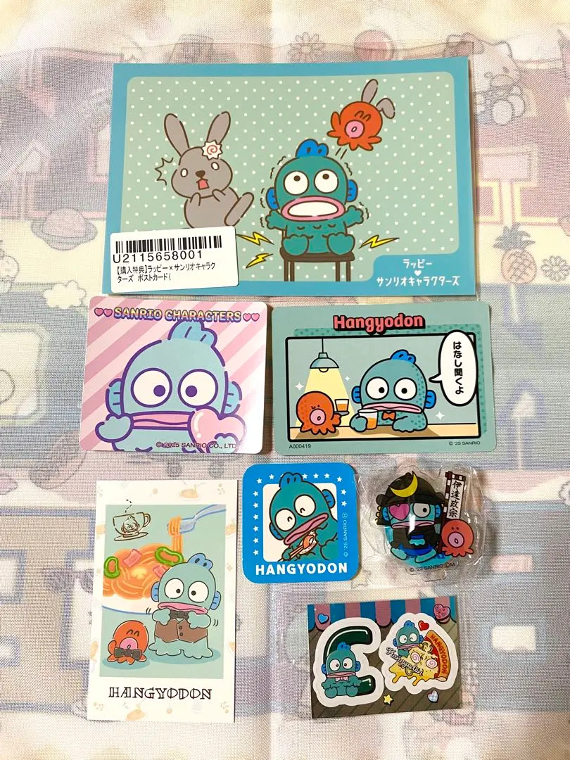 Thumbnail of Hangyodon panel stands, cards, stickers, and other Sanrio items (bulk sale)