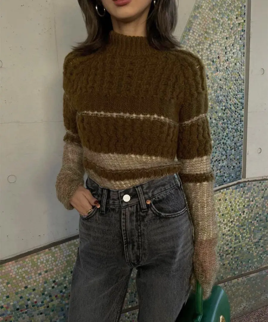 年末SALE Ameri BUMPY SHEER DOCKING KNIT Ameri アメリBUMPY SHEER DOCKING KNIT