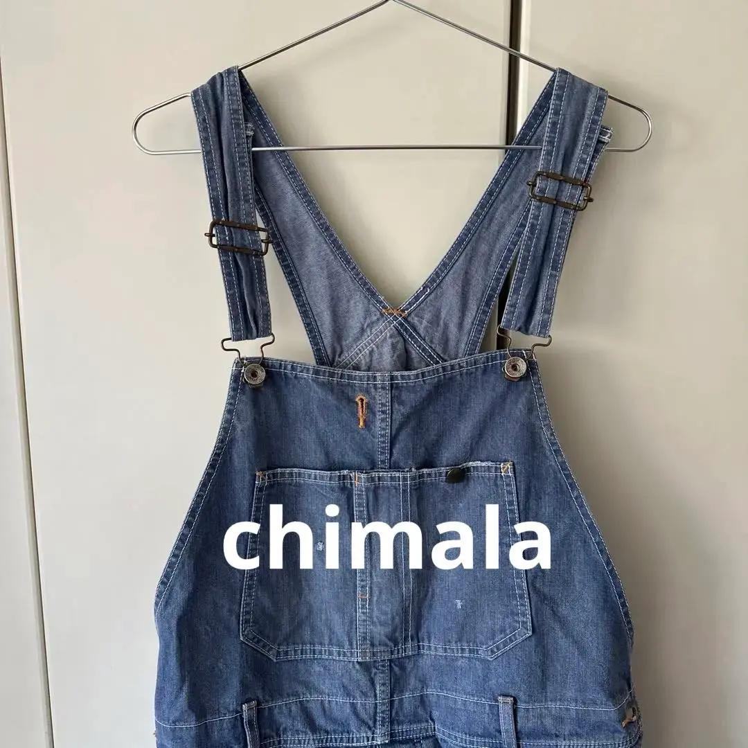 チマラ chimala オーバーオール　細ヒッコリー chimala チマラ セルビッチ デニム オーバーオール cs38-wp09-mn