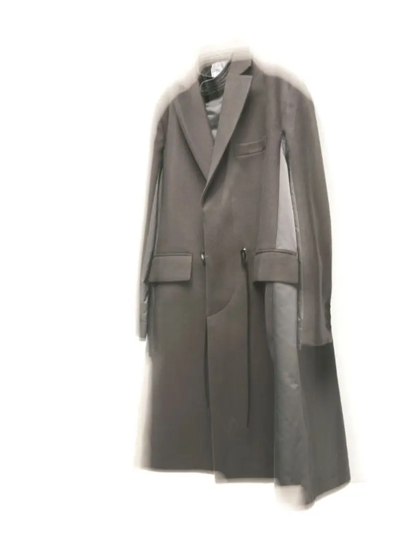 sacai チェスターコート　2024aw sacai（サカイ）チェスターコート 黒 サイズ:3(L位) メンズ