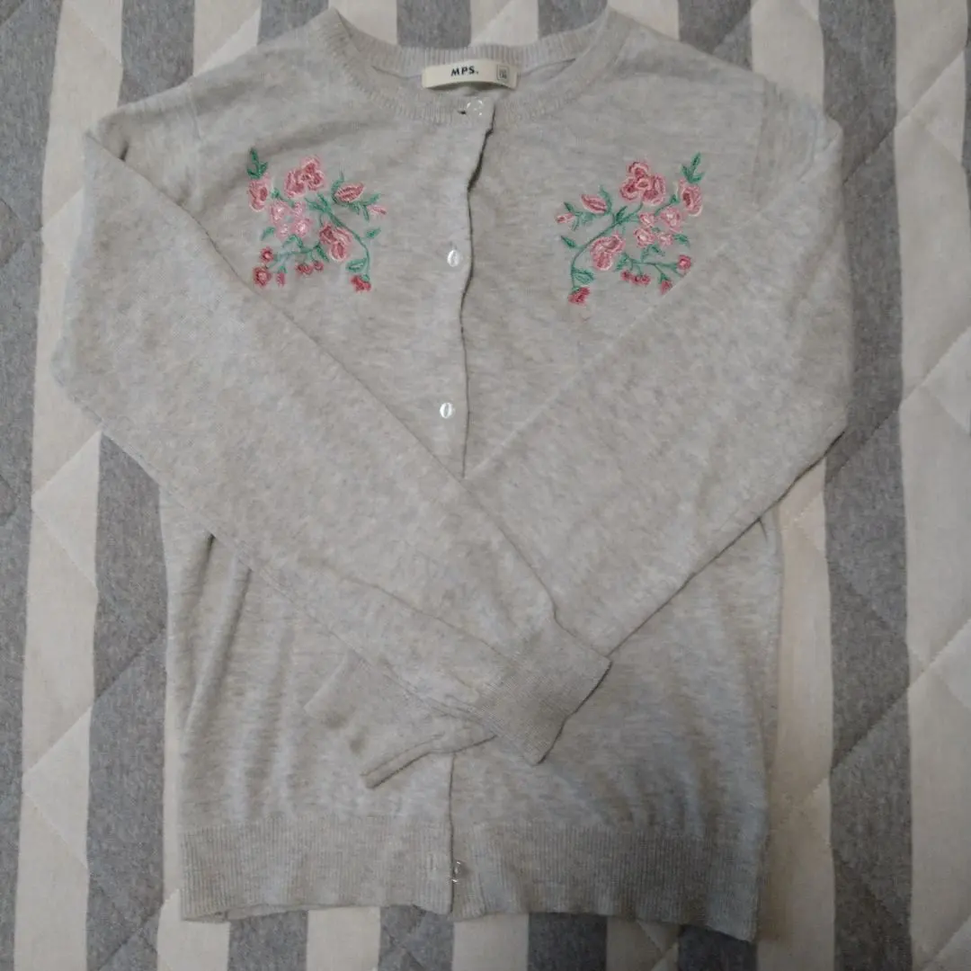 Thumbnail of Flower embroidery cardigan, size 130, in excellent condition