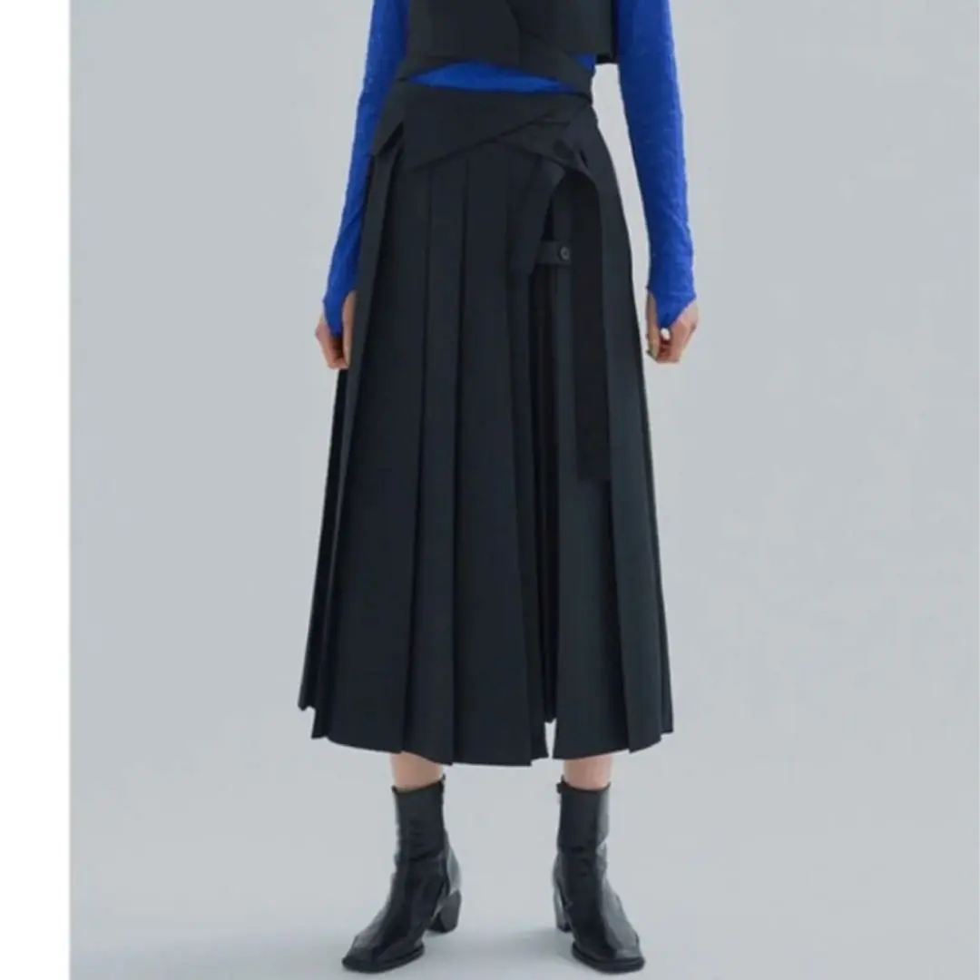 Thumbnail of UNITED TOKYO Busy Art Pleats Skirt, Black, Solid