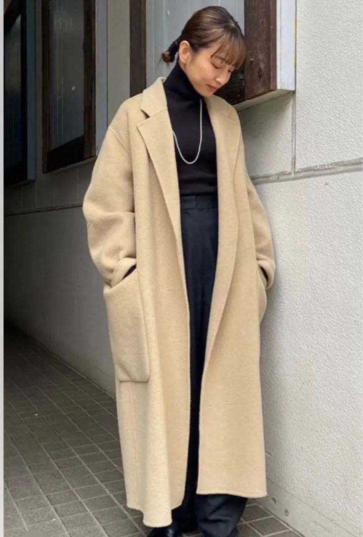 Thumbnail of Todayful Wool Over Coat 38 Olive