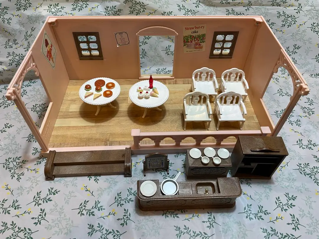 シルバニア　昭和　カフェテラス　カフェ　希少　レア　レトロ　アーバンライフ シルバニア 昭和 カフェテラス カフェ 希少 レア レトロ
