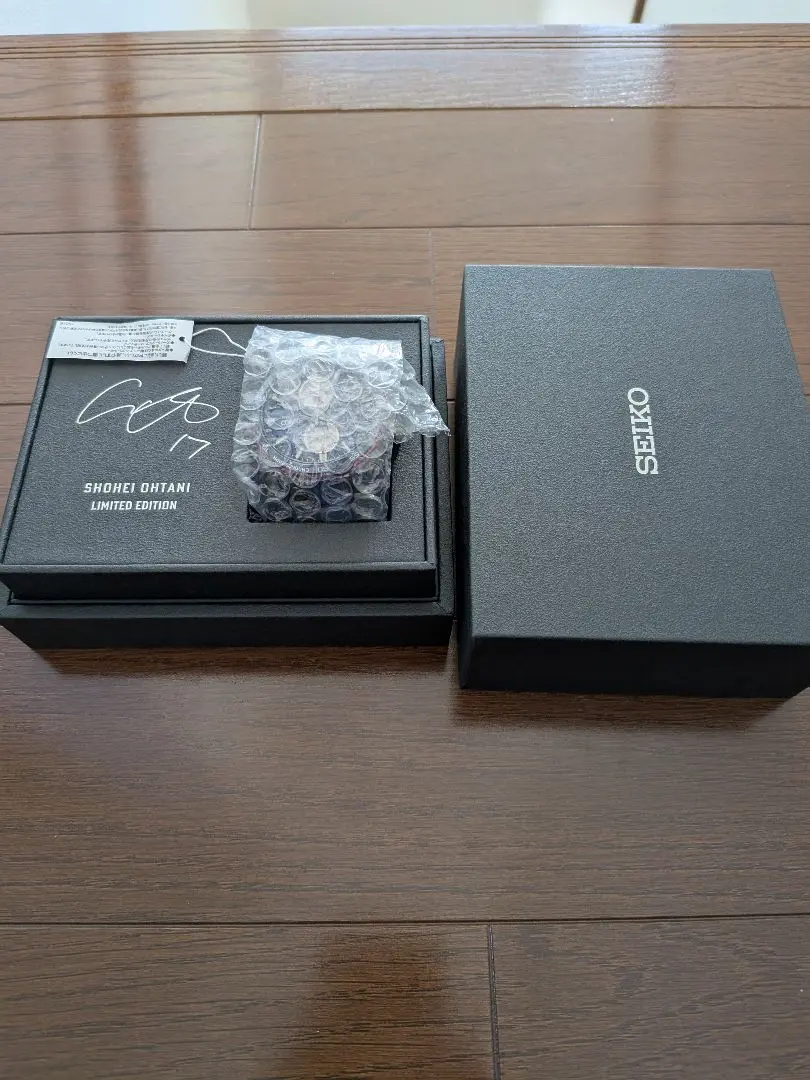 （未開封・新品） セイコー ノベルティ 置時計 大谷翔平選手（非売品） 大谷翔平モデルの腕時計と人形