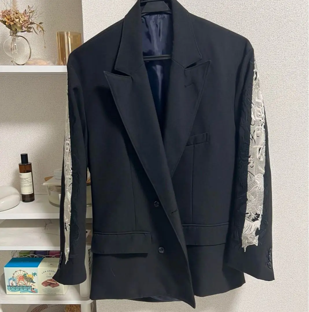 doublet burnig テーラードジャケット doublet ／Burning Embroidery Jacket】 - メルカリ