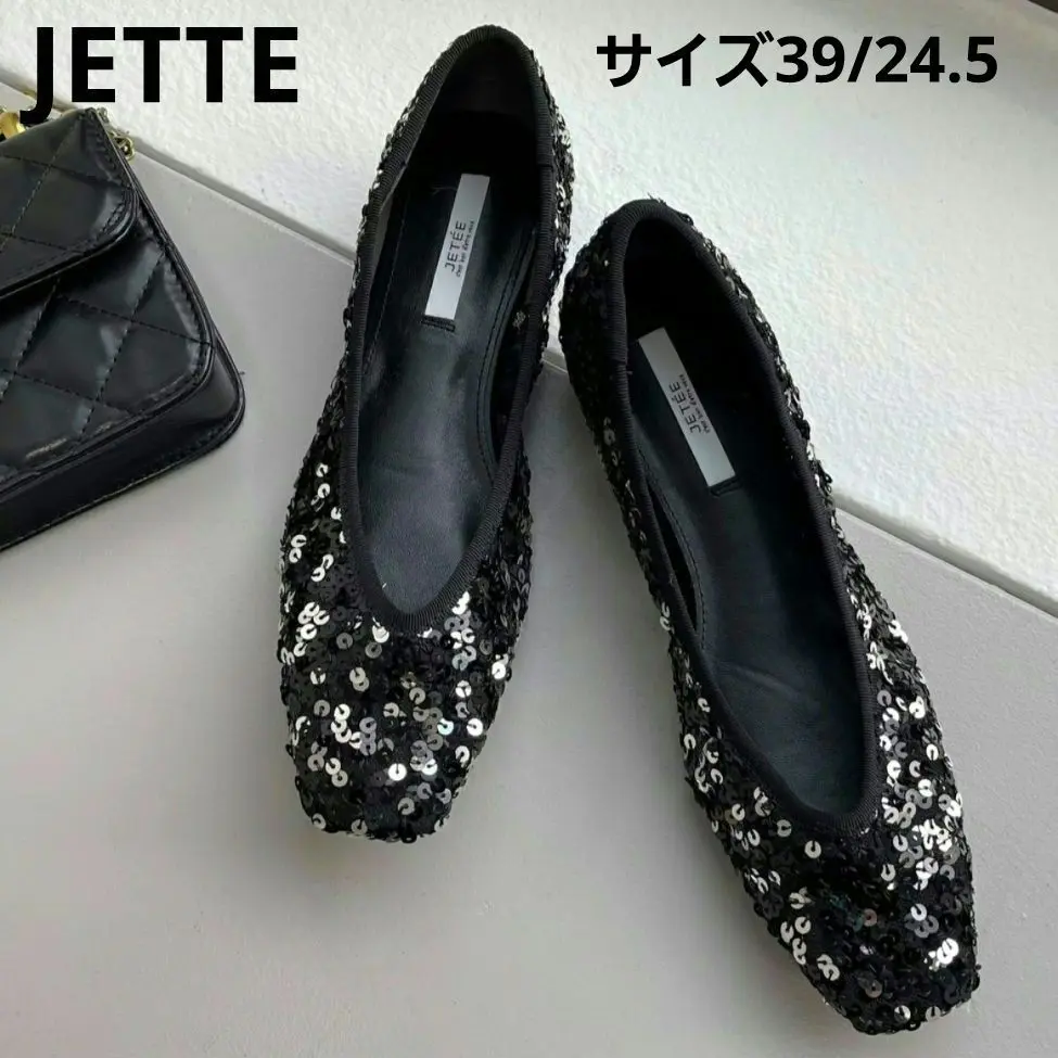 豊富なギフト JUTEE(ジュテ) 37H(約24-24.5㎝) フラットシューズ レディース 靴